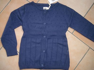 (X255) Süße bellybutton Girls Strickjacke tailliert Lochmuster & Kaschmir gr.98
