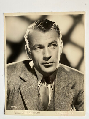 Gary Cooper seltene Portraitaufnahme   - Vintage Foto  - 25 x 20 cm