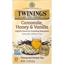 Twinings Camomile, Honey Vanilla Herbal Tea - 20 tea bags