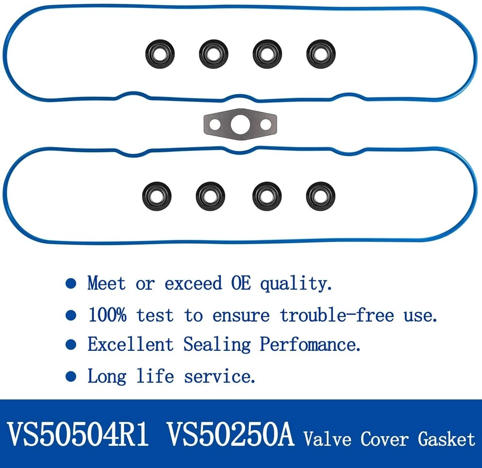 Junta de cubierta de válvula con ojales para Chevy GMC Pontiac Cadillac Buick 1999-2016 Foto 4 de 4