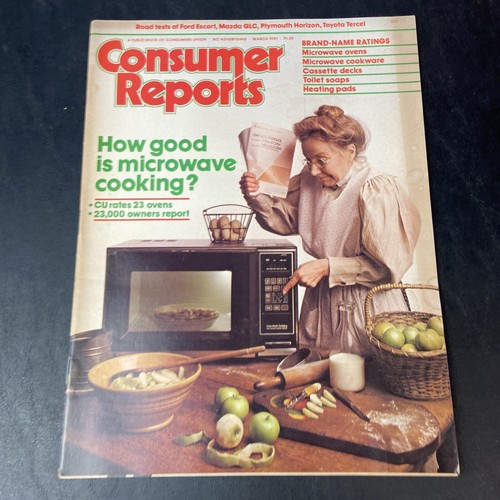 Consumer Reports Magazine Catalog March 1981 Microwave Ovens eBay