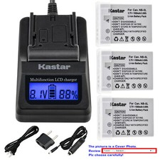 Kastar Battery LCD Fast Charger for Canon NB-5L NB5LH Digital IXUS 900 Ti 900Ti