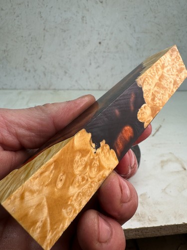 Stabilized Box Elder Burl Hybrid Pen Blank | SPB 452 - Picture 3 of 7