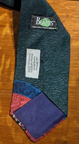 The Beatles GOOD MORNING GOOD MORNING Tie - Official Apple Merchandise
