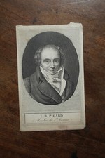 LOUIS-BENOIT PICARD (1769-1828). PORTRAIT ENGRAVING 18th century FRENCH PLAYWRIGHT