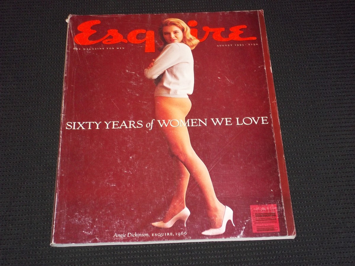 1993 AUGUST ESQUIRE MAGAZINE - ANGIE DICKINSON 1966 COVER