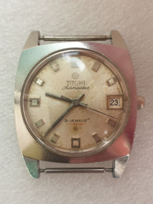 TITONI Airmaster Titoflex Vintage Watch Swiss da Revisionare Working