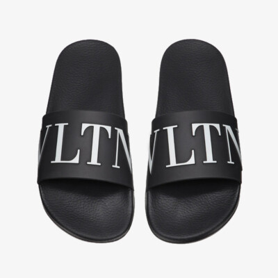 Valentino Garavani VLTN Slide Sandals - Black and White | eBay display picture 2
