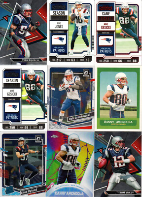 2023 Topps Composite LOT (9) Karten New England Patriots, Brady, Amendola usw.