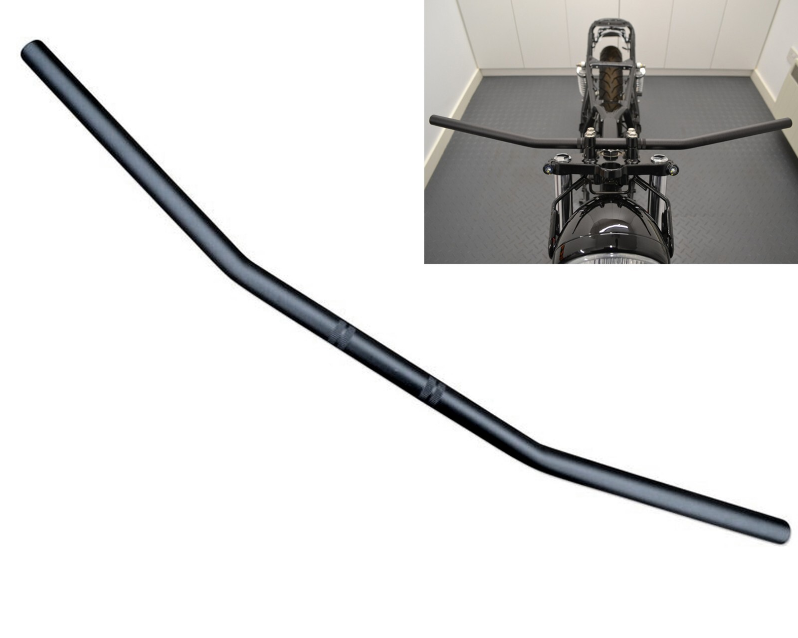 Motorcycle Handlebar Drag Bars 22mm 7/8 INCH Streetfighter Roadster ALUMINIUM