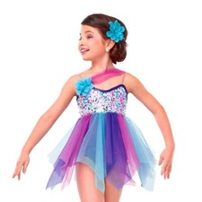 Curtain Call- Rainbow of Colors Child XL Costume Style 1375