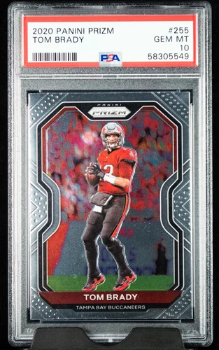 2020 Panini Prizm Tom Brady #255 PSA 10 Tamps Buccaneers GOAT