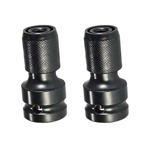 2Pcs 1/2 Inch Square To 1/4 Inch Hex Ratchet Socket Impact Wrench Socket Adapter - Picture 11 of 11