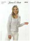 James C Brett JB534 Knitting Pattern Ladies Cardigan in Bubbalicious DK