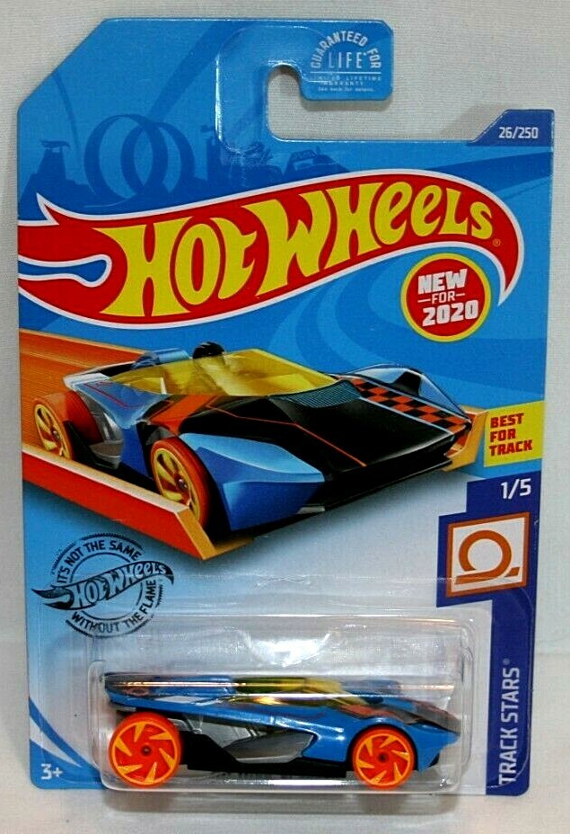 2020 Hot Wheels Track Stars 1/5 Blue HW Warp Speeder 1/64