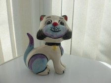 LORNA BAILEY ART DECO CAT FIGURE "LUCKY" HAND PAINTED SIGNED RARE!!