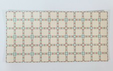 Dollhouse Tile Flooring Sheet Cream Blue/Gray Red 1:12 Scale Break Off Pieces