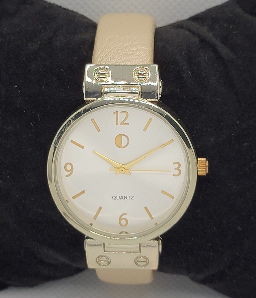 Women\'s Tan Yellow Analog Quartz Elegant Cable Cuff Arabic Number Bracelet Watch Blekon Collections Women main image 3