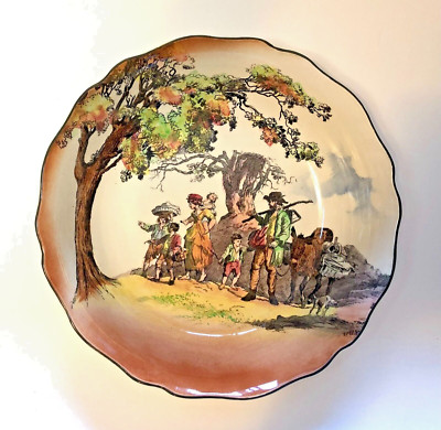 Royal Doulton große Schale, Servierschale ''The Gleaners and Gypsies'' D4983