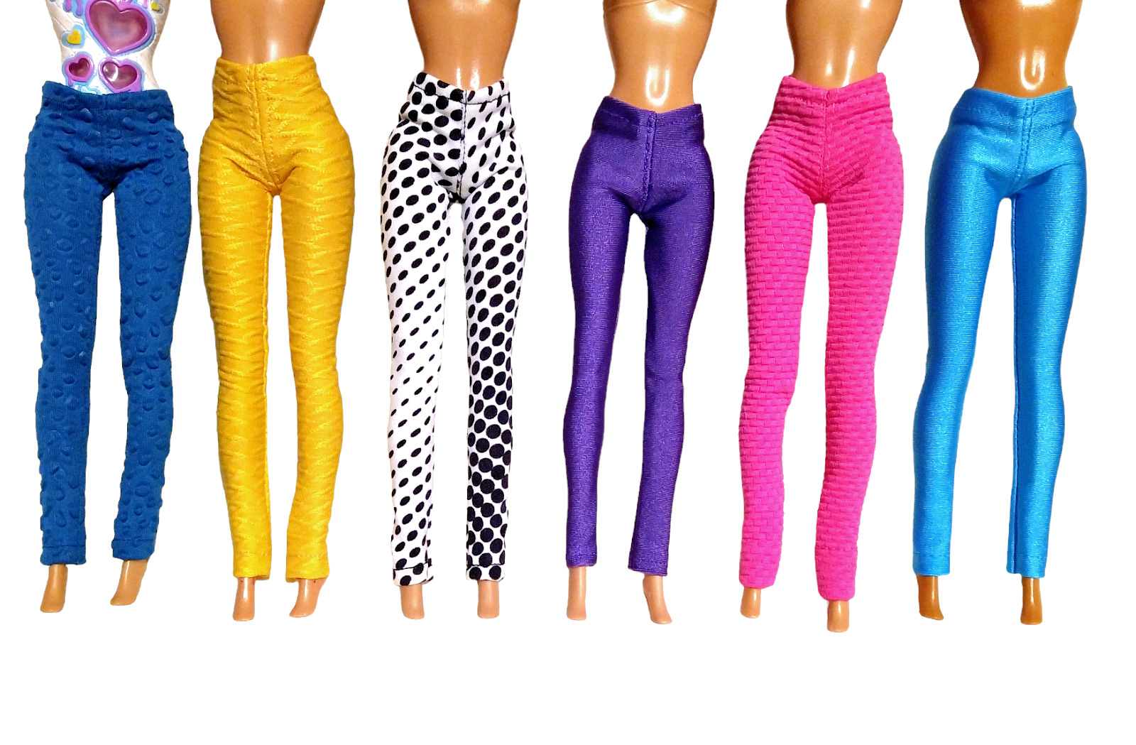 Leggings Para Muñeca Barbe Lote De 6 Psc Pantalones Para Muñeca 11.5