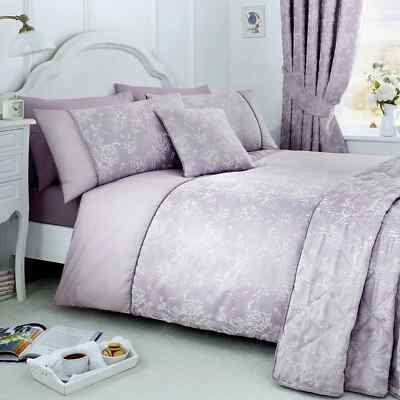 Bettbezug Bettwäsche Kollektion Jasmin Blumen Jacquard Träume & Vorhänge Lavendel