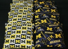 University of MICHIGAN WOLVERINES 8 Cornhole Bean Bags ACA Regulation