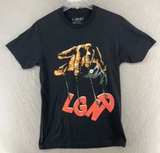 LGND Mens Band TShirt XS Black Puppet USA PRINTED