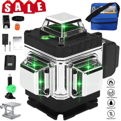 16 Line 4D Rotationslaser Selbstnivellierender Baulaser 360° Strahl Laser Level