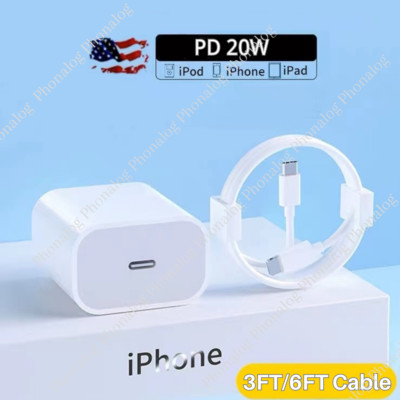Upgrade Super Fast Charger Type C For iPhone 14 13 12 11 Pro Max Xs XR SE 8 Plus