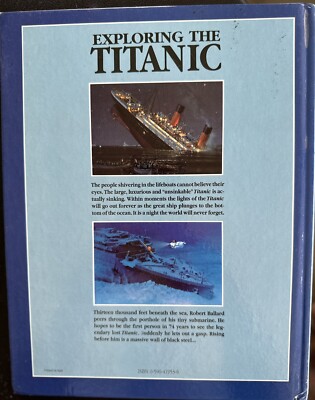 1988”EXPLORING THE TITANIC” BY ROBERT D.BALLARD HARD-COVER BOOK