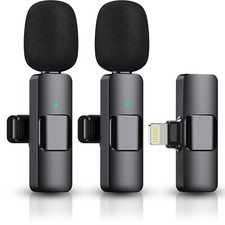 Wireless Lavalier Microphone for iPhone/iPad-3