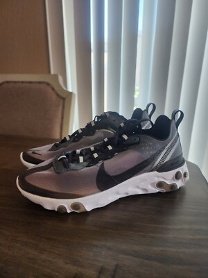 Nike React Element 87 - AQ1090 001 - Anthracite / Blk - Wht - Mens 5 / Wmns 6.5