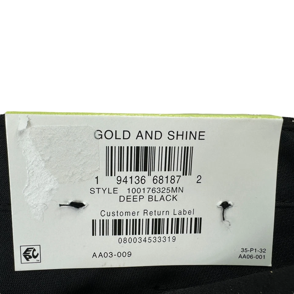 Pantalones de vestir INC para hombre ajustados metálicos florales jacquard negros 30 Foto 4 de 4