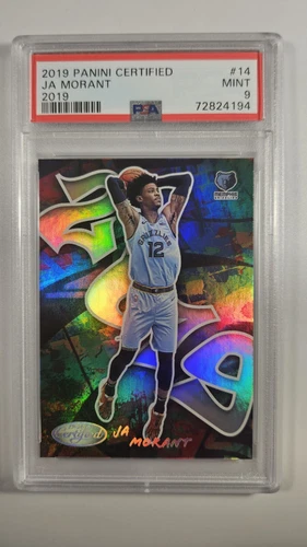 JA MORANT 2019-20 ROOKIE Panini Certified Graffiti RC #14 PSA 9 MInt!
