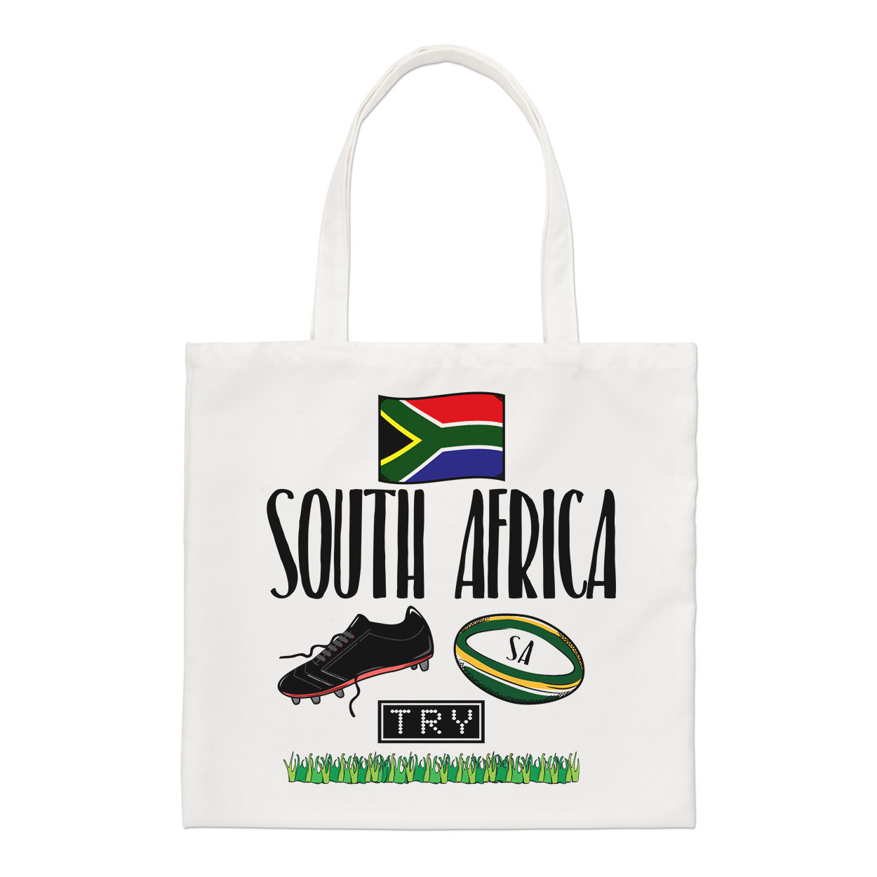 South Africa Rugby Regular Tote Bag Funny League Union Flag Shoulder