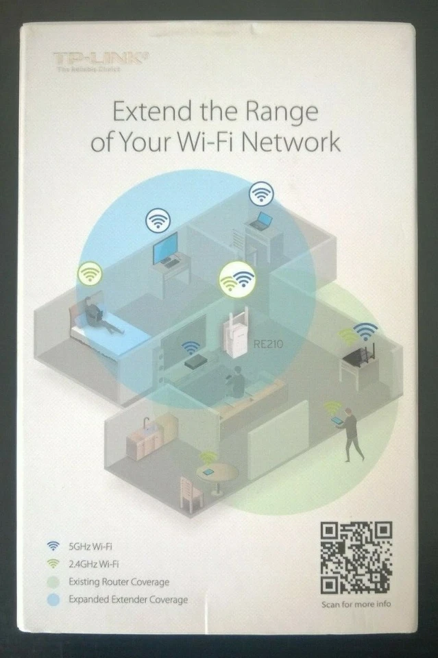 TP-LINK RE210 Wi-Fi Range Extender Dual Band AC750 - Image 2 of 4