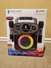 The Singing Machine Mini Sparkle Karaoke Machine - NIB - Black