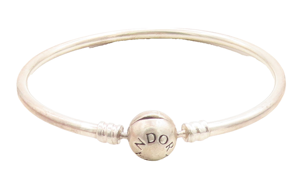 Brazalete con cuentas de bola estampada vintage PANDORA 925 - BT1716