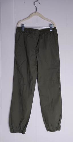OshKosh B'gosh Stretch Canvas Pull-On Joggers - Boy Size 8/8A Hunter Green - Picture 2 of 8