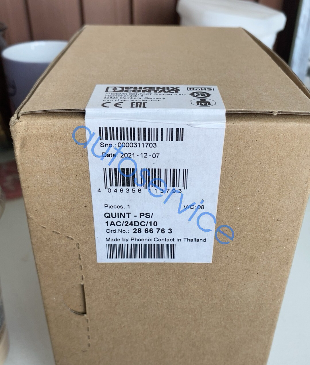 NEW PHCENIX 2866763 Power Supply QUINT-PS/1AC/24DC/10 Via FedEX or DHL ...
