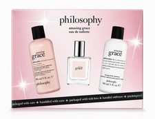 Philosophy Amazing Grace 3pc Gift Set Perfume Body Wash Lotion