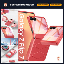 Shockproof Z Flip 7 Case with Hinge Protection  Built-in Screen Protector - Cor