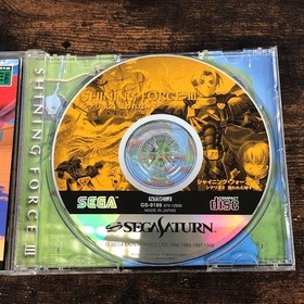 Shining Force III Scenario 2 & 3 Sega Saturn Set Stickers, Used