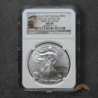 2013 (S) American 1oz Silver Eagle  $1 - NGC MS69 -Struck at SF First Release