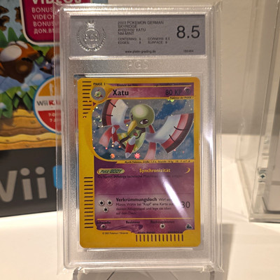 Pokemon TCG Skyridge 2003 Xatu H32/H32 Deutsch Holo PSG 8.5 Karte