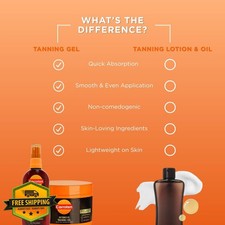 Carroten Tanning Gel Oil Spray Carrot Coconut Vit A E 6.7 oz 5 oz