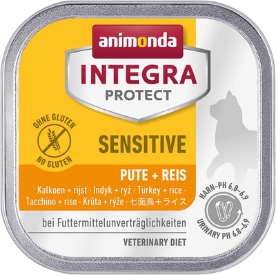 Animonda INTEGRA PROTECT Sensitive Pute & Reis 16x100g Katzen Nassfutter