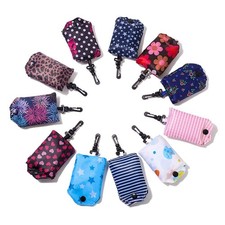 6-Pack Foldable Reusable Grocery Shopping Tote Bags Fits in Pocket Waterproof