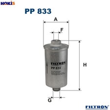 FUEL FILTER PP 833 FOR ALFA ROMEO VW GOLF/�/Cabriolet SCIROCCO JETTA CARIBE 2.0L