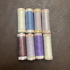 LOT 8 Asstd Mettler Cotton Metrosene + Plus Embroidery Thread Swiss Md 150m used